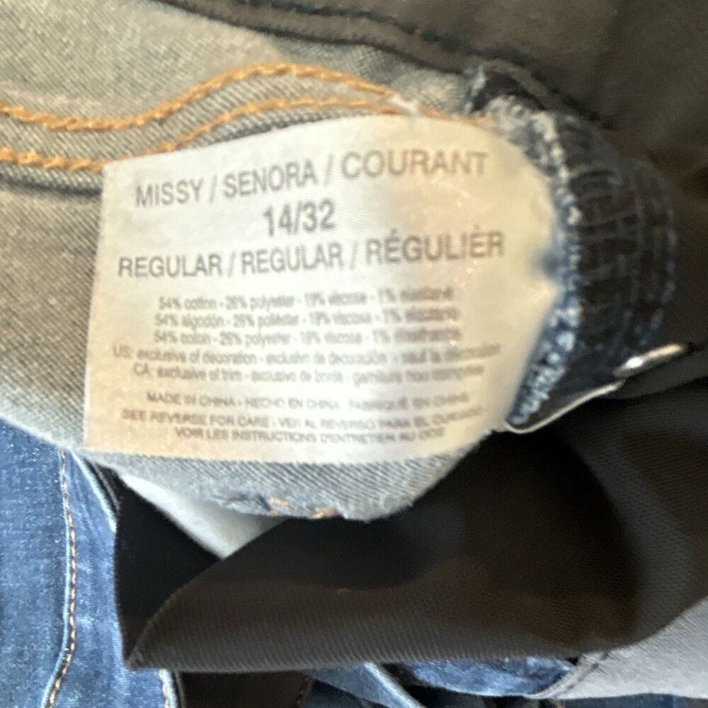 Vintage American Women's Skinny JeansBlue Mid Rise 5-Pocket MedWash Denim 14/32 - Picture 5 of 16